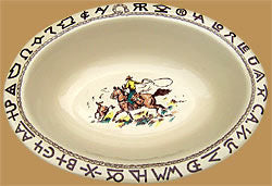 True West China as seen on YELLOWSTONE - Oval Serving Bowl