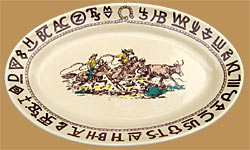 True West China as seen on YELLOWSTONE - Lg Oval Serving Platter