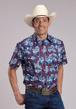 Roper Men's Tropical Aztec Short Sleeve Shirt