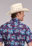 Roper Men's Tropical Aztec Short Sleeve Shirt
