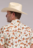 Roper Men's Vintage Print Short Sleeve Shirt