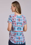 Roper Sweater Knit Scoop Neck T Shirt