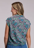 Roper Women's Sleeveless Succulent Print Shirt