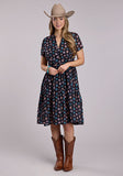 Roper Women's Concho Print Georgett Dress
