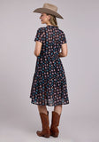 Roper Women's Concho Print Georgett Dress