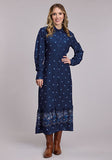 Roper Women's Bandana Print Long Shirt Dress