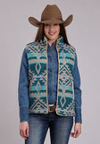 Roper Women's Woven Aztec Vest