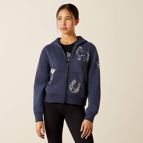 Ariat Kids Spiffy Full Zip Sweatshirt