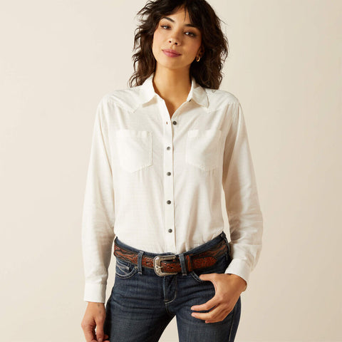 Ariat Ladies Billie Jean Shirt - Cloud