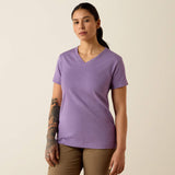 Ariat Women's Rebar Cotton Strong Standard V-Neck T-Shirt