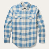 Stetson Men's Long Sleeve Shirt Denim Buffalo Oxford