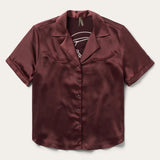 Stetson Embroidered Short Sleeve Blouse