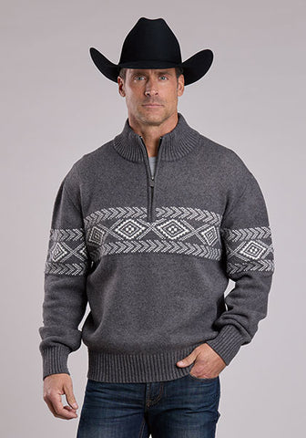 Stetson Men's 1/4 Zip Sweater