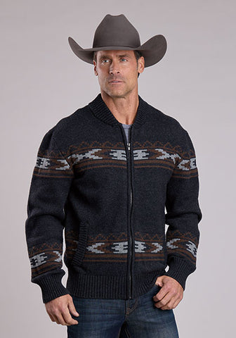 Stetson Men's Full Zip Sweater