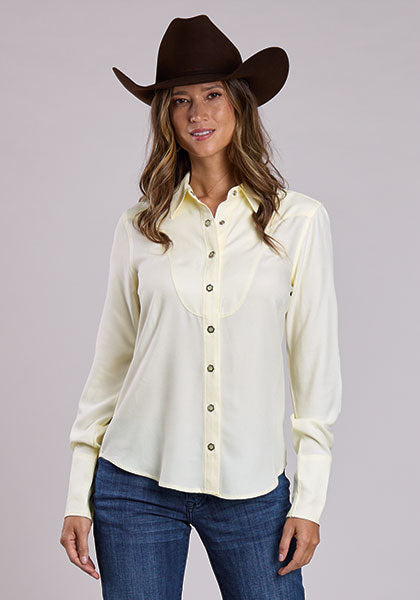 Stetson Solid Cream Western Shirt Women’s