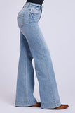 Stetson Apparel Women's Highrise Wide Leg Jeans - Medium Wash