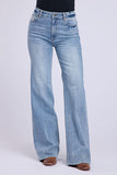 Stetson Apparel Women's Highrise Wide Leg Jeans - Medium Wash
