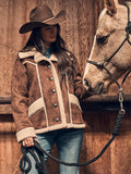 Women's Wrangler Faux Shearling Barn Coat