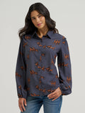 Wrangler Women's Retro® Punchy Ruffle Sleeve Shirt