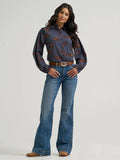 Wrangler Women's Retro® Punchy Ruffle Sleeve Shirt