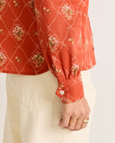 Pendleton Cowgirl Lattice Winona Puff Sleeve Shirt
