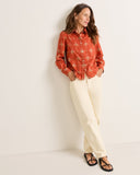 Pendleton Cowgirl Lattice Winona Puff Sleeve Shirt
