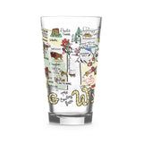 Fishkiss Wyoming 16oz Glass