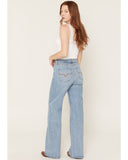 Kimes Ranch Women's Light Wash Zoey High Rise Wide Denim Jeans