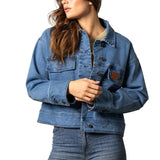 Kimes Ranch Women's Joey Boxy Antique Wash Denim Jacket