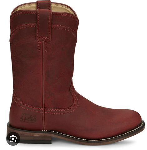 Justin Ladies Red Roper Boot