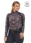 Kerrits First Level Quarter Zip Stretch Fleece Tech Top - Print