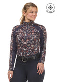 Kerrits First Level Quarter Zip Stretch Fleece Tech Top - Print
