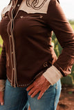 Lucky Buck Button Up: L