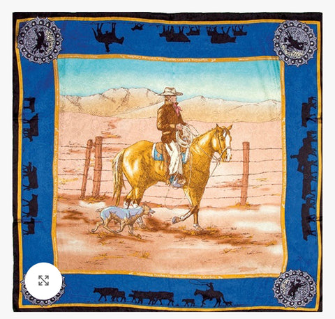 Wyoming Trader Anniversary Royal scarf