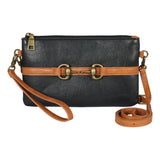 AWST Int'l Vegan Leather Snaffle Bit Crossbody Bag