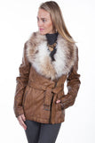 Scully Women's Jacket with Faux Fur Trim