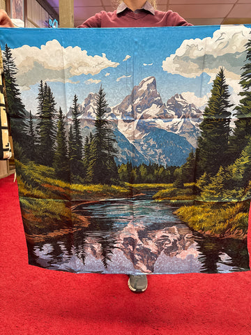 Wyoming Trader Blue Tetons scarf