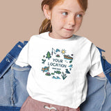 Lake Doodles Name Drop Toddler Heather Gray/ T-shirt / 4T