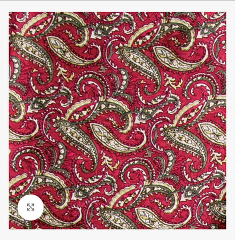 Wyoming Traders paisley wine/olive scarf