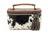 Cowhide Petite Train Case Crossbody