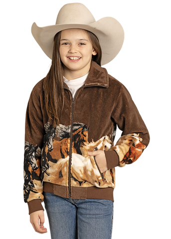 Girls Rock and Roll Horse Border Jacket