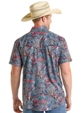Rock and Roll Mens Tek Ripstop SS Snap