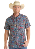 Rock and Roll Mens Tek Ripstop SS Snap
