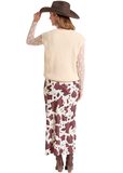 Women's Rock & Roll Embroidered Turtleneck Top