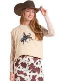 Women's Rock & Roll Embroidered Turtleneck Top
