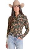 Women's Rock & Roll Tek Western Floral Print Shirt