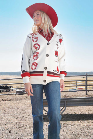 Cruel Women's Rodeo Cardigan Sweater