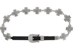 Leegin black nizhoni cross belt