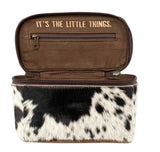 Cowhide Petite Train Case Crossbody
