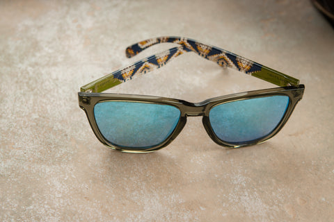 Pendleton Sunglasses - Kegon: Emerald Crystal/Mission Trails: Blue Mirror Polarized